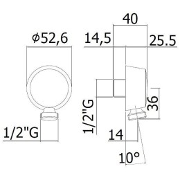Шланговое подключение Cezares CZR-AI5-BIO