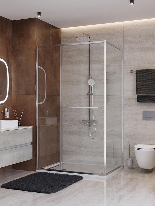 Душевой уголок Cezares Lux 110x80 LUX-AH-FS-11-110/80-C-CR