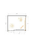 Душевой уголок Cezares Lux 110x90 LUX-AH-FS-11-110/90-C-CR