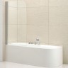 Шторка на ванну Cezares Eco 80 ECO-O-V-1-80/140-C-Cr