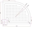 Акриловый поддон для душа Cezares Tray A 100x80 R TRAY-A-RH-100/80-550-15-W-R