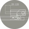 Душевая дверь Cezares Slider 80 SLIDER-B-1-70/80-C-Cr