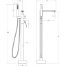 Смеситель для ванны Cezares Comfort COMFORT-VDP-01