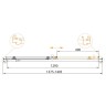 Душевая дверь Cezares Gubileo 140 GIUBILEO-BF-1-140-C-G