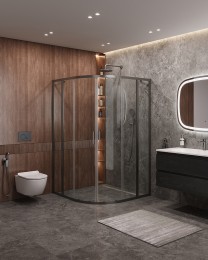 Душевой уголок Cezares Molveno 120x120 MOLVENO-R-22-90+30-C-GM-IV