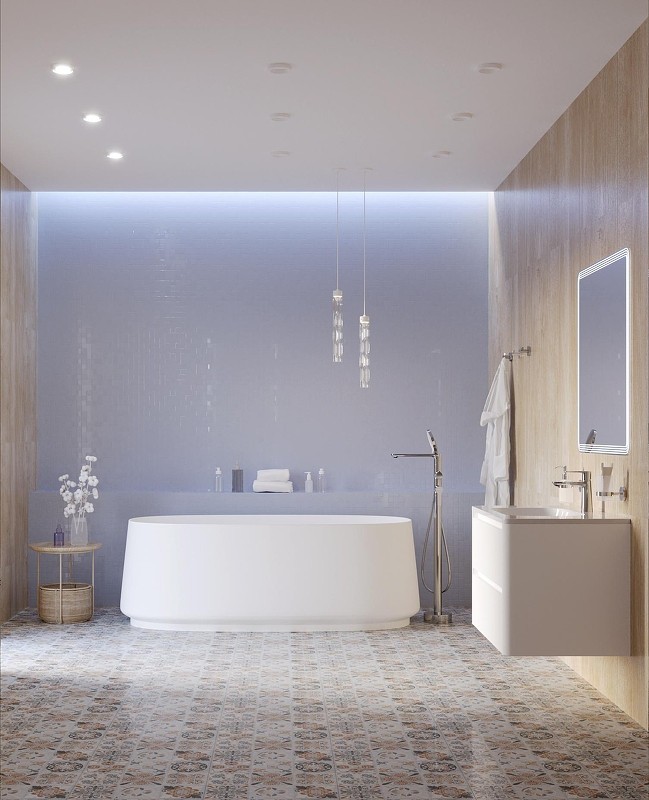 Акриловая ванна Cezares Lux 170х82 CZR-LUX-CENTRAL-170-82-58-MATT