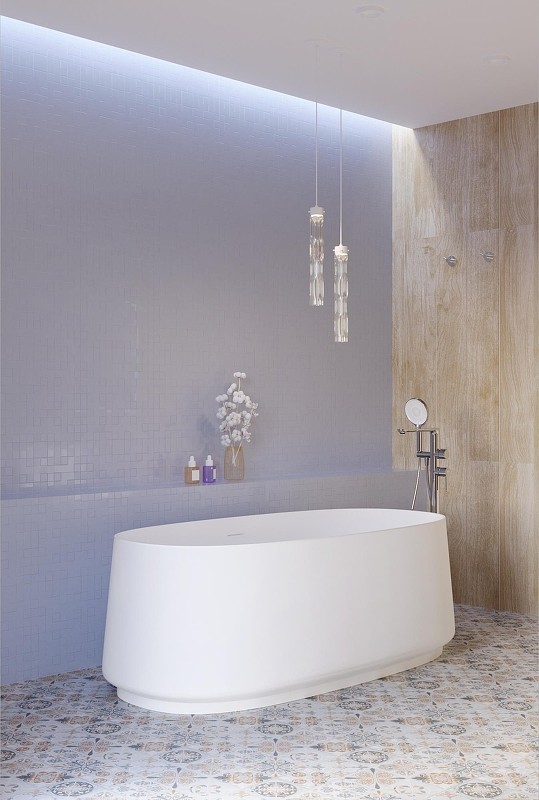 Акриловая ванна Cezares Lux 170х82 CZR-LUX-CENTRAL-170-82-58-MATT