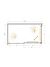 Душевой уголок Cezares Lux 140x80 LUX-AH-FS-11-140/80-C-CR