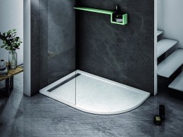 Душевой поддон из искусственного камня Cezares Tray AS 100x80 L TRAY-AS-RH-100/80-30-W-L