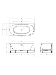 Акриловая ванна Cezares Lux 165х80 L CZR-LUX-CORNER-165-80-58-L