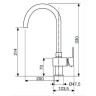 Смеситель для раковины Cezares Unika UNIKA-LSM1-A-NOP-W0