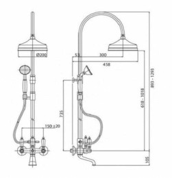 Душевая система Cezares FIRST-CVD-01-Bi