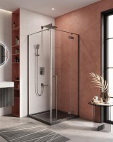 Душевой уголок Cezares Liner 90x90 R LINER-A-1-90-C-GM-R