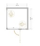 Душевой уголок Cezares Liner 90x90 R LINER-A-1-90-C-GM-R