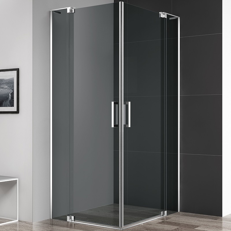 Душевой уголок Cezares Slider 100x100 SLIDER-A-2-90/100-GRIGIO-Cr
