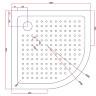 Акриловый поддон для душа Cezares Tray A 100х100 TRAY-A-R-100-550-15-W0