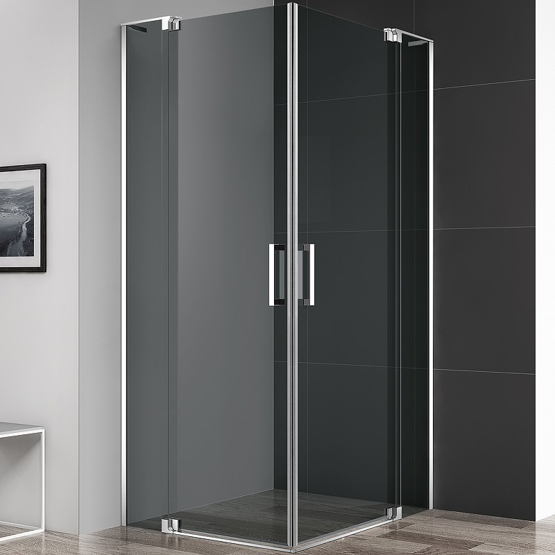 Душевой уголок Cezares Slider 100x80 SLIDER-AH-2-70/80-90/100-GRIGIO-Cr