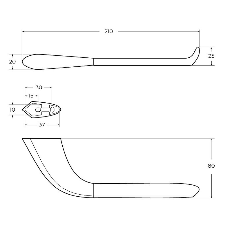 Держатель туалетной бумаги Cezares Liner LINER-PH-01
