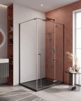 Душевой уголок Cezares Liner 120x90 R LINER-AH-1-120/90-C-GM-R