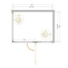 Душевой уголок Cezares Liner 120x90 R LINER-AH-1-120/90-C-GM-R
