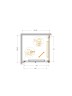 Душевой уголок Cezares Lux 80x80 LUX-A-FS-1-80-C-GM