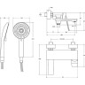 Смеситель для ванны Cezares Comfort COMFORT-VD-01