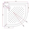Акриловый поддон для душа Cezares Tray A 90х90 TRAY-A-R-90-550-15-W-W0