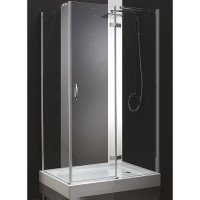 Душевой уголок Cezares Bergamo 90x100 R BERGAMO-W-AH-1-90/100-C-Cr-R