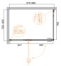 Душевой уголок Cezares Bellagio 100x80 BELLAGIO-AH-1-100/80-C-BORO