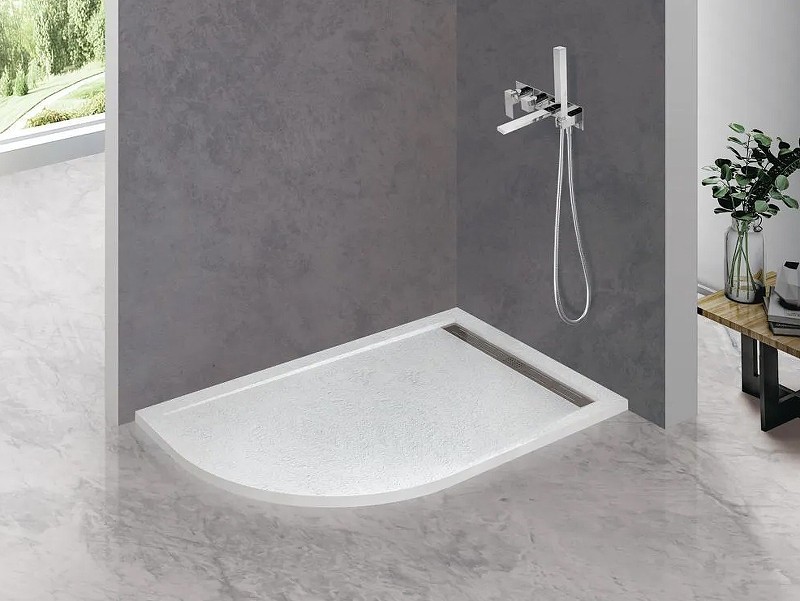 Душевой поддон из искусственного камня Cezares Tray AS 120x80 R TRAY-AS-RH-120/80-30-W-R