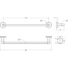 Полотенцедержатель Cezares Relax RELAX-TH-50-01