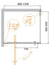 Душевой уголок Cezares Molveno 100x90 MOLVENO-AH-1-100/90-C-Cr-IV