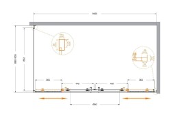 Душевой уголок Cezares Molveno 170x90 MOLVENO-AH-2/1-170/90-C-Cr-IV