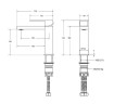 Смеситель для раковины Cezares Slider SLIDER-LS-GM