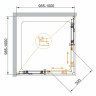 Душевой уголок Cezares Eco 100x100 ECO-O-A-2-100-C-Cr
