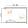 Душевой уголок Cezares Molveno 160x90 MOLVENO-AH-11-160/90-C-BORO-IV