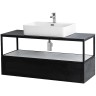 Консоль под раковину Cezares Cadro 120 CADRO-120/46/30-1C-SO-MET-ST