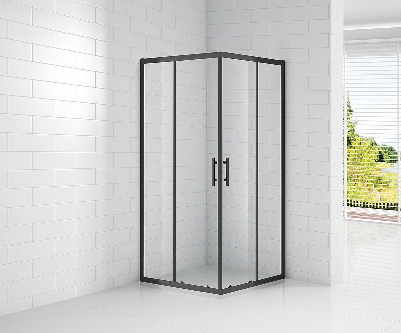 Душевой уголок Cezares Eco 100x100 ECO-O-A-2-100-C-NERO