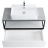 Консоль под раковину Cezares Cadro 100 CADRO-100/46/30-1C-SO-MET-ST