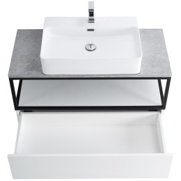 Консоль под раковину Cezares Cadro 100 CADRO-100/46/30-1C-SO-MET-ST