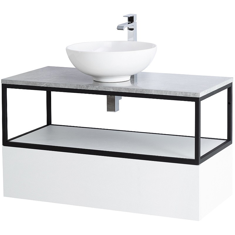 Консоль под раковину Cezares Cadro 100 CADRO-100/46/30-1C-SO-MET-ST