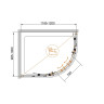 Душевой уголок Cezares Eco 120x100 ECO-O-RH-2-120/100-C-Cr