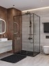 Душевой уголок Cezares Lux 120x80 LUX-AH-FS-11-120/80-C-GM