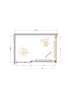 Душевой уголок Cezares Lux 120x80 LUX-AH-FS-11-120/80-C-GM