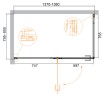Душевой уголок Cezares Bellagio 140x80 BELLAGIO-AH-1-140/80-C-BORO