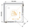 Душевой уголок Cezares Momento 80x80 MOMENTO-A-2-80-C-Cr