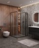 Душевой уголок Cezares Molveno 120x100 MOLVENO-AH-21-100+20-C-GM-IV
