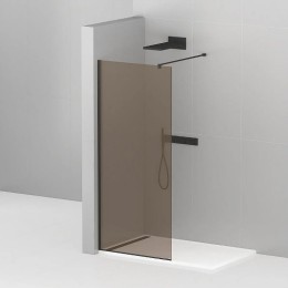Душевая перегородка Cezares Liberta 120 LIBERTA-L-1-120-120-BR-NERO