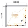 Душевой уголок Cezares Molveno 90x90 MOLVENO-A-2-90-P-BORO