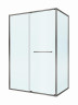 Душевой уголок Cezares Lux 130x80 LUX-AH-FS-11-130/80-C-GM